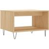 vidaXL Tavolino da Salotto Rovere Sonoma 60x50x40 cm Legno Multistrato