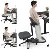 Newtral Ergonomico Sit-Stand-Lean Regolabile per Scrivania Alta | Sedia da ufficio con schienale ribaltabile a 167°, cuscinetto antifatica per le ginocchia, profondità del sedile regolabile