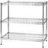 Archimede Sistema Componibile, Scaffale Tre Ripiani, Grigio (Cromato), 91 x 46 x 90 cm