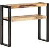 vidaXL Tavolo Consolle 90x30x75 cm in Legno di Mango Grezzo