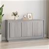 IBUQDDV Credenza soggiorno Madia da Salotto Mobile da Cucina Armadietti Credenza Grigio Sonoma 102x35x55 cm in Legno Multistrato per Cucina e Soggiorno