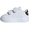 adidas Advantage Shoes Kids, Scarpe da Tennis Unisex - Bambini e Ragazzi, Cloud White Cloud White Grey One, 25 EU