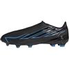 adidas Unisex - Adulto F50 Hyperfast League Laceless Firm Ground Football Boots Shoes, Core Black/Core Black/Lucid Ray Blue, 42 EU