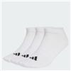 adidas Unisex - Adulto Cushioned Essentials Low Cut Socks 3 Pair Pack, white/white/black, 40-42
