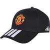 adidas Unisex - Adulto Manchester United Hat, Black/White, M-L