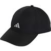 adidas Unisex - Adulto Running Essential Climacool 6 Panel Baseball Hat, Black/Reflective Silver, S-M