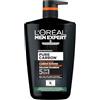 L'Oréal Paris men expert L'Oréal Men Expert Gel Doccia Carbon Protect, Deterge Viso, Corpo e Capelli, Maxi Formato 1L