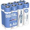 ANSMANN 8x Batterie ricaricabili stilo AA - Tipo 2850 (min. 2650 mAh) 1,2V NiMH - Pila a ricarica veloce - fino a 1000 cicli di ricarica eco-friendly