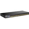 ZYXEL Switch Ethernet 16 Porte | Unmanaged | GbE | Poe+ | GS1100-16EPS
