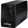Tecnoware Power Systems UPS 750VA per PC/Modem, NO Gaming/Console, Gruppo di Continuità ERA PLUS, 2 Schuko, Protezione Blackout e Sbalzi per PC, Modem, Videosorveglianza, Punto Cassa, NAS, POS