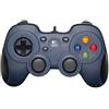 Logitech G Logitech F310 Gamepad | Controller Cablato con Layout Stile Console, Tastierino Direzionale 4 Switch, XInput/DirectInput, Cavo 1.8 m, PC - Blu/Nero