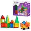TYTAN Magnetic Tiles 60 pcs Building Set Age 3+ di ZURU | Gioco STEM, Montessori e sensoriale, magneti snap-fit forti, costruisci forme 2D e 3D, sviluppa motricita