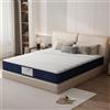 TEENO Materasso 140 x 200 molle insacchettate memory foam 22 cm schiuma poliuretanica, adatto per coppie, famiglie, affittuari e case
