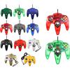 FAIRY TAIL & GLITZER FEE 2 controller per Nintendo 64 N64 colore a scelta con cavo Gamepad Joypad (rosso/verde trasparente)