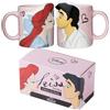 Disney Ariel & Prince Eric Kiss coppia tazza set 2 pezzi Sunart 300 ml...