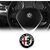 Alfa Romeo 21836A Adesivo 3D Logo per Volante, Diametro 40 mm