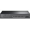 TP-Link Smart Switch JetStream 10 Porte, Gigabit con 8 Porte PoE+, 2 Slot SFP, 150 W, Montaggio su Rack, TL-SG2210MP