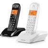 Motorola Voice - Telefono cordless digitale S1202 serie S12 con blocco chiamate e funzione Non disturbare, vivavoce, rubrica fino a 50 nomi e numeri, display luminoso