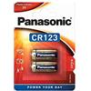 Panasonic CR-123AL/2BP Pile Monouso, Blister da 2 Pezzi