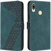 OKZone Cover per Huawei Honor 10 Lite/20 Lite/10i/20i/P Smart 2019, Custodia a Libro in Pelle Protettiva Folio Portafoglio con Chiusura Magnetica e Slot per Carte Wallet Case Flip Cover (Verde)