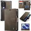 ONETHEFUL Custodia Folio per Samsung Z Fold 8, marrone | Custodia magnetica rimovibile 2 in 1 con blocco RFID, 3 slot per carte e tasca per monete; supporta la ricarica wireless