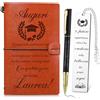 SET REGALO LAUREA DONNA QUADERNO PENNA SEGNALIBRO METALLO FESTA OCCASIONI SPECIA