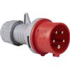 as - Schwabe spina CEE 400V/16A/5 poli - Spina di alimentazione con contatto a vite per il collegamento alla rete - Spina resistente agli urti - Protezione dagli spruzzi IP44 - Rosso/grigio, 60420