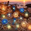 Sunshine smile Maritim - Catena luminosa 3 m, 30 LED, per cameretta dei bambini, finestre e interni