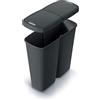 Keden Cestino de 2 coperchi indipendenti Black Keden di 50L.