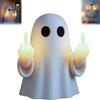 Generic Lampada a LED con dita medie, ricaricabile tramite USB, luce notturna a forma di mano fantasma, divertente statuto a LED per Halloween, decorazione per la casa, camera da letto e soggiorno, da tavolo