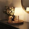 EZVALO Lampada da doccia simile a una spa, lampada da bagno impermeabile IP65, luce d'atmosfera ricaricabile senza fili, 3 temperature di colore per un'esperienza rilassante in bagno e vasca da bagno