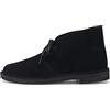 Clarks Originals Uomo Desert Boot Suede Leather Black Stivali, Nero, 42.5 EU