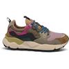 FLOWER MOUNTAIN - Yamano 3 Woman. Sneaker Donna Casual Outdoor in Suede e Tessuto. Suola scolpita e Allacciatura Sportiva.