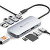 NOVOO Hub USB-C 9-in-1, HDMI 4K 60Hz, 5 Porte USB, PD 100W, SD/TF