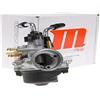 MOTOFORCE Carburatore Motoforce Racing, 17,5 mm, choke manuale per Minarelli orizzontale/verticale, HD: 90, ND: 34, spillo: A12