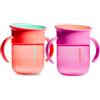 Munchkin Tazza Miracle 360 x2 | 6m+ | 207ml | Viola/Corallo