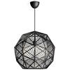 Philips Lighting 4088730PN MOHAIR Lampadario a sospensione, Plastica, E27, Nero, 52 x 49,5 x 205 cm