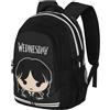 Wednesday Mercoledì Cute-Zaino Running PLUS, Grigio, 34 x 46 cm, Capacità 32 L