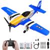 Henakmsl Aereo Telecomandato 3CH, P51D Mustang Fighter RC 2.4 Ghz Con 2 Batterie, Radiocomandato RTF per Bambini/Adulti/Principianti