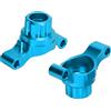RiToEasysports 2 Pezzi di Sterzo Posteriore in Lega di Alluminio RC Auto Fuso a Snodo Posteriore Compatibile con Tamiya TT02 1/10 RC Auto(Blue) Accessori per modellini di Auto