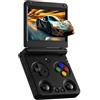 Marryoo RG34XXSP Console di gioco a conchiglia retrò portatile RG34XX SP Flip 3,4 pollici IPS Linux 64-bit Console di gioco 720 x 480 schermo 3300 mAh batteria ricaricabile lettore per videogiochi (nero 64 GB