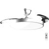 Cecotec Ventilatore da Soffitto con Luce con Pale Retrattili EnergySilence Aero 300 Air Invisible Silver.30W, Motore DC, Telecomando, 6 Velocità, Timer 4h, Funzione Inverno-Estate, Fresco Tutto L'Anno