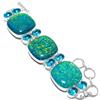 "Fatto a mano" Bracciale in argento sterling 925 con pietra preziosa opale di fuoco tripla, ...