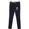 Levi's 711 Skinny Premium Big E Jeans Donna W26/L30 Denim Blu Scuro Con Zip