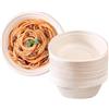 PORFOYO 100 Pezzi Ciotole Monouso, 500ML Ciotole di Carta, Ciotole da Zuppa Monouso Isolanti Antiscottatura, Piatti e Stoviglie Monouso per BBQ, Picnic e Feste
