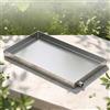 KAXLDHH Vaschetta Raccolta Condensa in Acciaio Inossidabile Vaschetta Scarico Condizionatore Split Bacinella Raccolta Acqua Aria Condizionata per Unità Esterna(90x40cm)