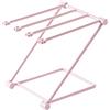 Tissting Stendino per Strofinacci da Appoggio, Stendibiancheria da Cucina a 4 Bracci Verticale Pieghevole Porta Asciugamani per Strofinacci (Rosa)