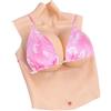 SUAFAXNG Silicone Breastplate Half Body Silicone Breast E Cup Fake Breast Forms for Crossdressers Transgender Drag Queen