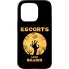 Halloween Escort Tees Custodia per iPhone 15 Pro Escort Love Brains Halloween
