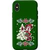 Disney Custodia per iPhone X/XS Disney Minnie Mouse Classic Christmas Elf Holiday